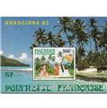 n° 7 -  Selo Polinésia Blocos e folhinhas