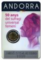 BU : 2 EURO COMMEMORATIVE 2020 : ANDORRE (50 ans du Suffrage Universel Féminin en Andorre)