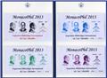 MONACO: Encart commémoratif Monacophil 2013 contenant F2903 et BF n°102, 102a, 102b