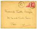 France : Ensemble de 2 plis avec 1 F. Pétain coupé sur lettre + normal