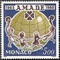 n.o 1625 -  Sello Mónaco Correos