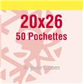 Pochettes simple soudure - Lxh:20x26mm (Fond transparent)