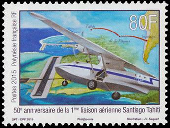 n°  1092  - Selo Polinésia Francesa Correio