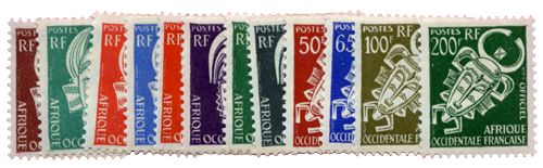n°1/12* - Timbre AOF Service n°1/12* - Timbre AOF Service