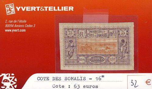COTE DES SOMALIS - n° 16* COTE DES SOMALIS - n° 16*