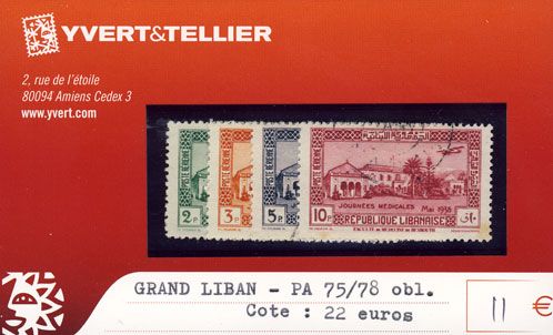 GRAND LIBAN - PA n° 75/78 Obl.