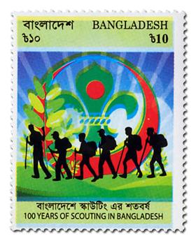 n° 1028 - Timbre BANGLADESH Poste