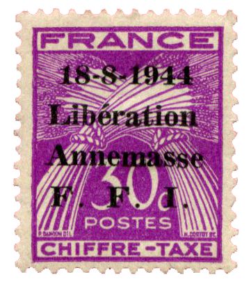 n°13T* (MAYER) - Timbre France Libération (ANNEMASSE) n°13T* (MAYER) - Timbre France Libération (ANNEMASSE)