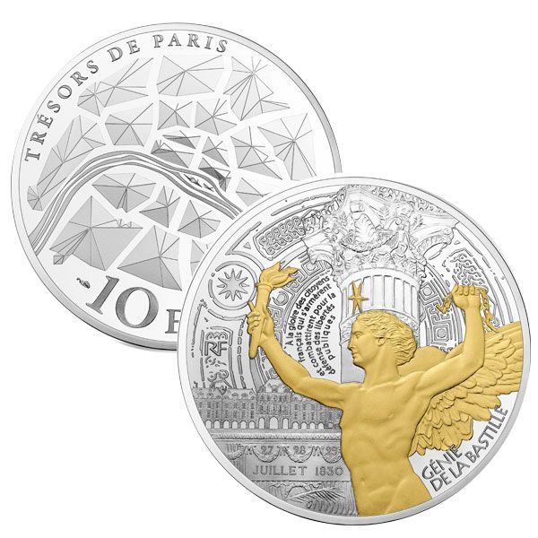10 EUROS - ARGENT - FRANCE - ANGE DE LA BASTILLE BE 2017