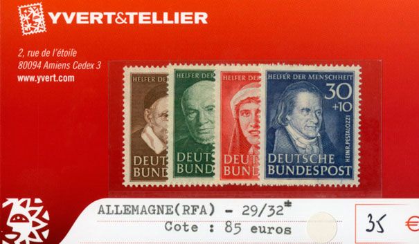 ALLEMAGNE FEDERALE - n°29/32* ALLEMAGNE FEDERALE - n°29/32*