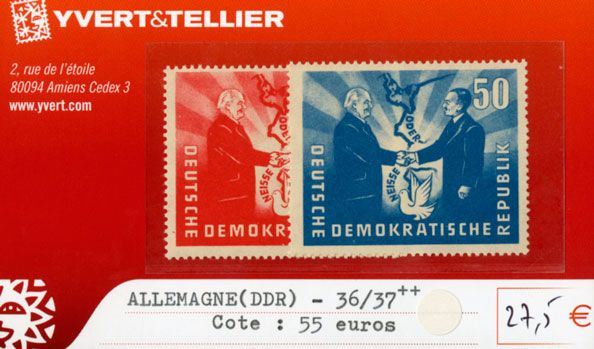 ALLEMAGNE ORIENTALE - n°36/37**