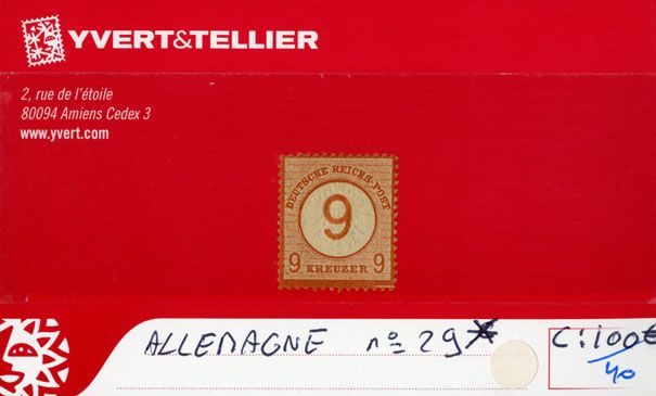 ALLEMAGNE EMPIRE - n°29* ALLEMAGNE EMPIRE - n°29*