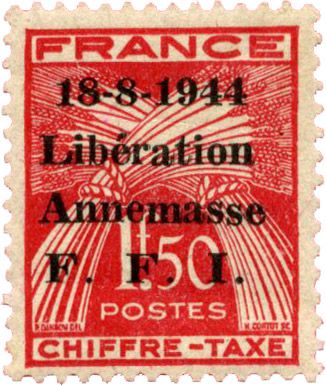 n°16T* (MAYER) - Timbre FRANCE Libération (ANNEMASSE) n°16T* (MAYER) - Timbre FRANCE Libération (ANNEMASSE)