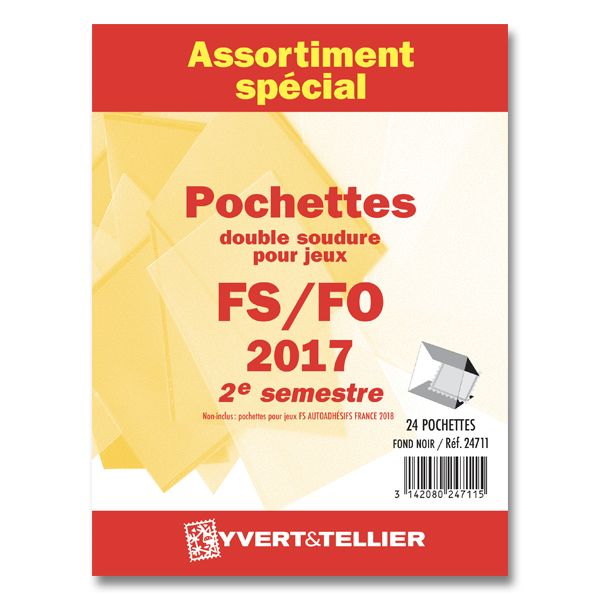 Assortiment de pochettes (double soudure) : 2017-2e semestre Assortiment de pochettes (double soudure) : 2017-2e semestre