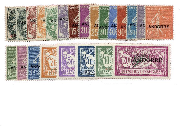 n°1/23* - Timbre ANDORRE Poste n°1/23* - Timbre ANDORRE Poste