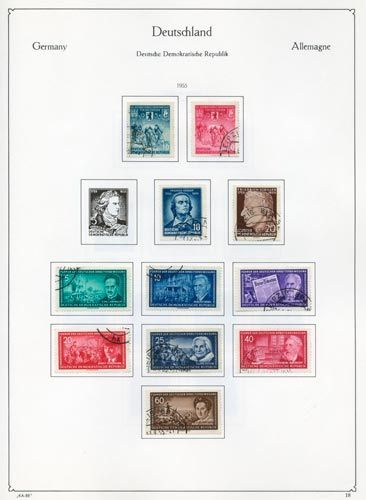Allemagne ORIENTALE : Collection obl. Allemagne ORIENTALE : Collection obl.