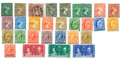 FAKLAND : Début de collection, avant 1940 */obl. FAKLAND : Début de collection, avant 1940 */obl.