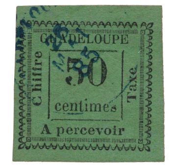 n°12 obl. - Timbre GUADELOUPE Taxe n°12 obl. - Timbre GUADELOUPE Taxe