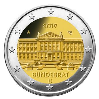 2 EURO COMMEMORATIVE 2019 : ALLEMAGNE (Bundesrat Conseil Fédéral Allemand)