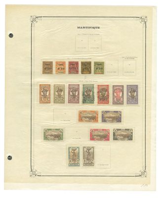 MARTINIQUE : Petite collection */obl. MARTINIQUE : Petite collection */obl.