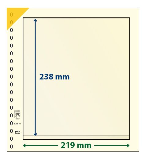 Feuille neutre LINDNER-T : 1 bande-802111 (x10) Feuille neutre LINDNER-T : 1 bande-802111 (x10)