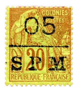 n°8* - Timbre SAINT PIERRE ET MIQUELON Poste n°8* - Timbre SAINT PIERRE ET MIQUELON Poste