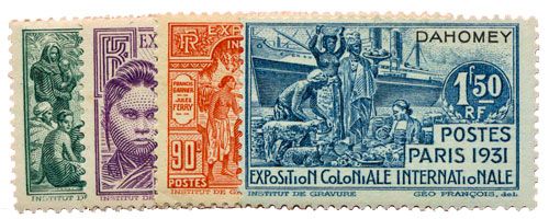 n°99/102* - Timbre DAHOMEY Poste n°99/102* - Timbre DAHOMEY Poste