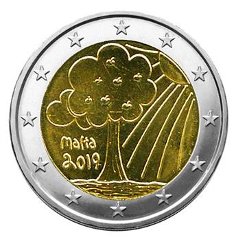 2 EURO COMMEMORATIVE 2019 : MALTE (Nature et environnement)