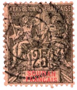 n°10 obl. - Timbre SOUDAN Poste n°10 obl. - Timbre SOUDAN Poste