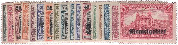 n°1/17* - Timbre MEMEL Poste n°1/17* - Timbre MEMEL Poste