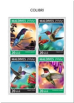 n° 6555/6558 - Timbre MALDIVES Poste