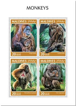 n° 6595/6598 - Timbre MALDIVES Poste