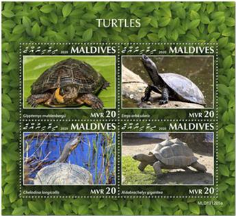 n° 7354/7357  - Timbre MALDIVES Poste