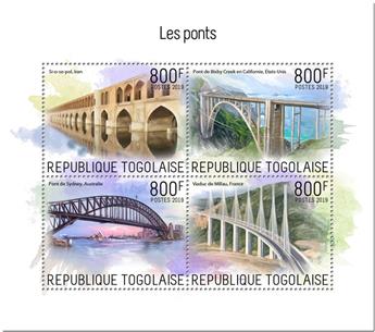 n° 7283/7286 - Timbre TOGO Poste
