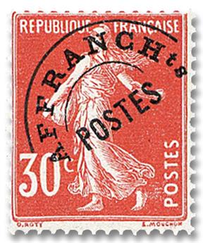 n° 58 -  Selo França Pré-obliterados