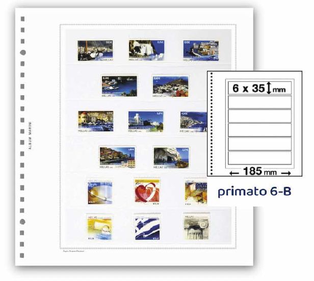 FEUILLES PRIMATO 6 BANDES / 6-B (PAR 6) FEUILLES PRIMATO 6 BANDES / 6-B (PAR 6)