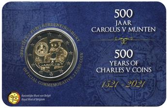 BU : 2 EURO COMMEMORATIVE 2021 : BELGIQUE - Règne de Charles V (Version flamande)