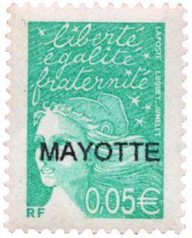 n°114a** - Timbre MAYOTTE Poste