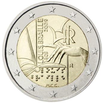 2 EURO COMMEMORATIVE 2009 : ITALIE  (200e anniversaire de la naissance de l'inventeur français Louis Braille)