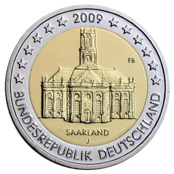€2 COMMEMORATIVE COIN 2009: GERMANY (J)