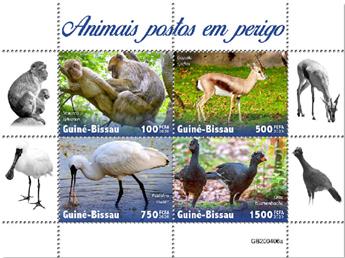 n° 8697/8700  - Timbre GUINEE-BISSAU Poste