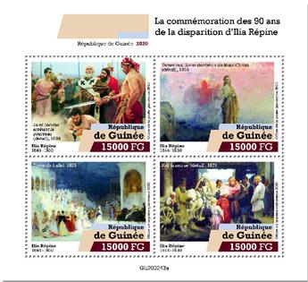 n° 10542/10545  - Timbre GUINEE Poste