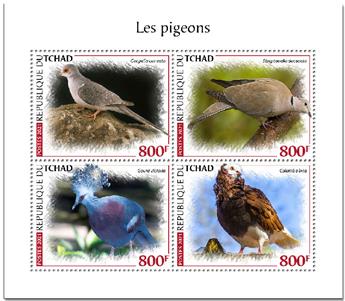 n° 3349/3352  - Timbre TCHAD Poste