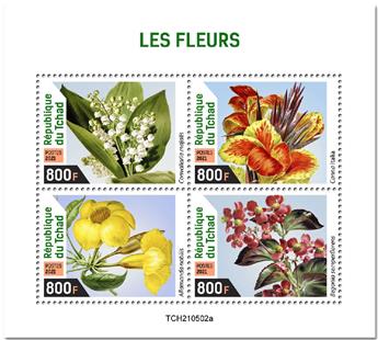 n° 3794/3797  - Timbre TCHAD Poste