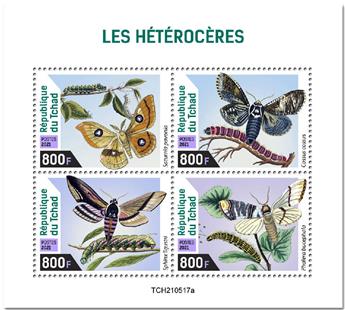 n° 3854/3857  - Timbre TCHAD Poste