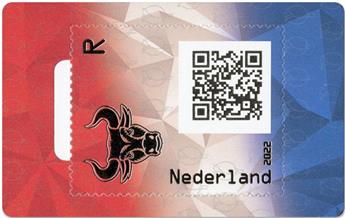 n° 1 - Timbre PAYS-BAS Timbres Crypto