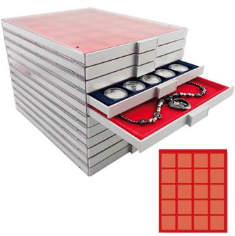 MEDAL CASE: 20 COMPARTMENTS