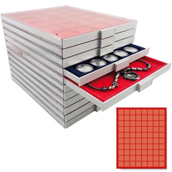 MEDAL CASE: 80 COMPARTMENTS