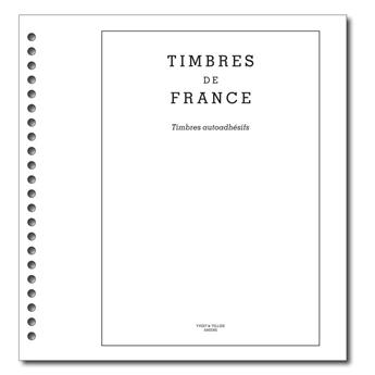 PAGES TITRE SC TIMBRES DE FRANCE : TIMBRES-AUTOADHESIFS (x10)