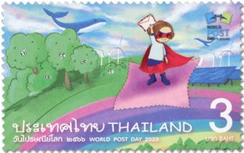 n° 3745 - Timbre THAILANDE Poste